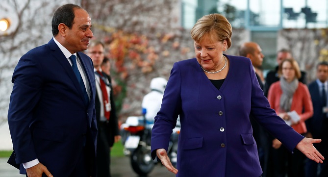 السيسي: ميركل شخصية عظيمة ذات نمط قيادي فريد