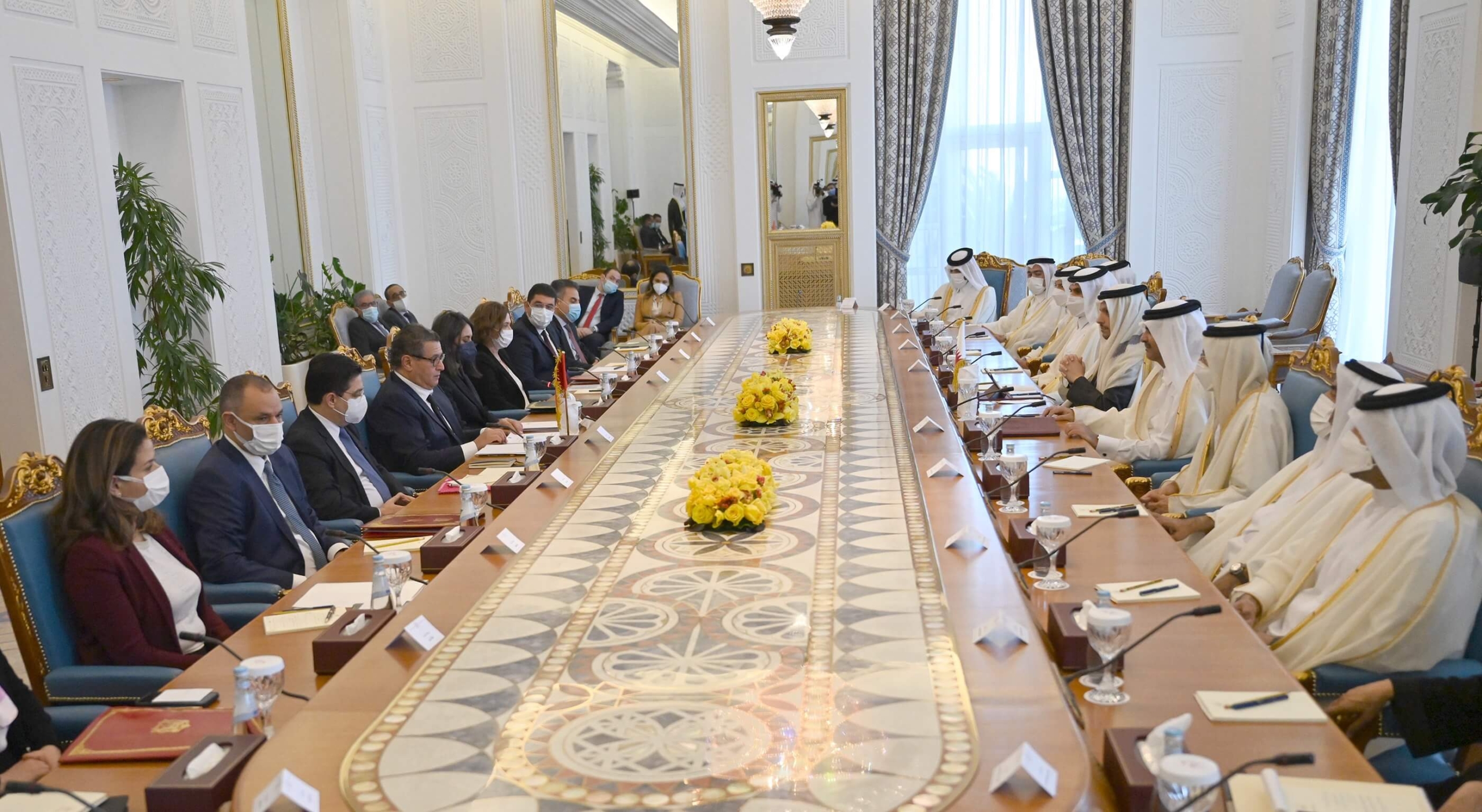  قطر والمغرب يدعوان للتمسك بالعمل العربي المشترك واحترام السيادة الوطنية للدول ووحدة ترابها 