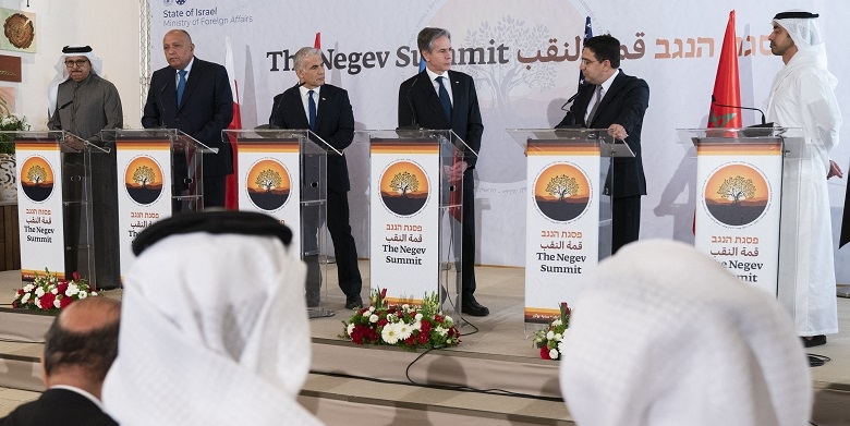 في كلمته بقمة صحراء النقب.. بوريطة لنظرائه من أمريكا وإسرائيل والدول العربية: "آمل أن نلتقي في صحراء أخرى"