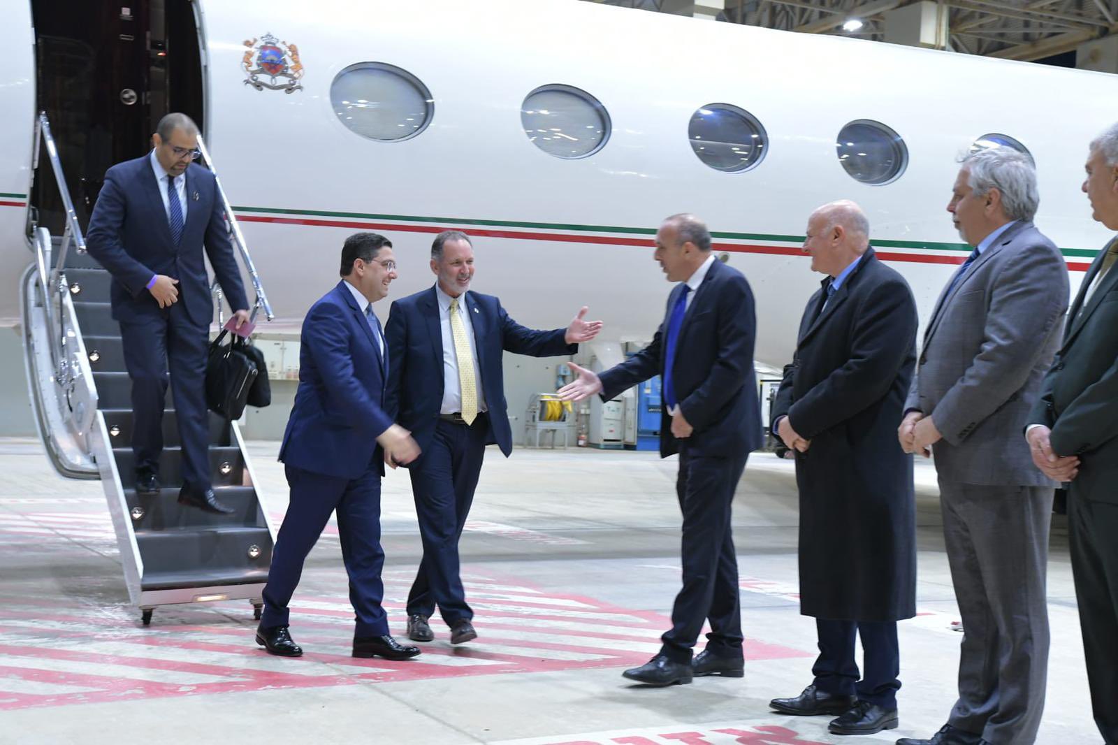  بوريطة يصل إلى إسرائيل للمشاركة في "قمّة النقب" التي تجمعه بوزير خارجية الولايات المتحدة الأمريكية وإسرائيل ومصر والإمارات والبحرين 