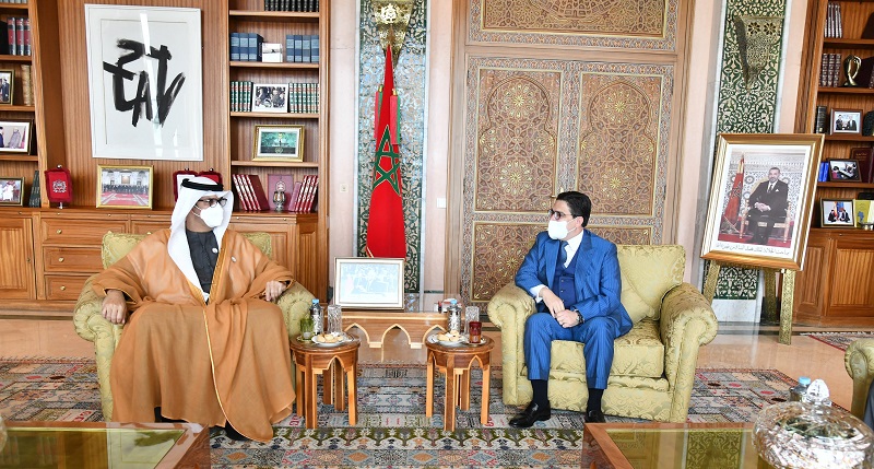 بوريطة يستقبل وزير الصناعة والتكنولوجيات المتقدمة الإماراتي