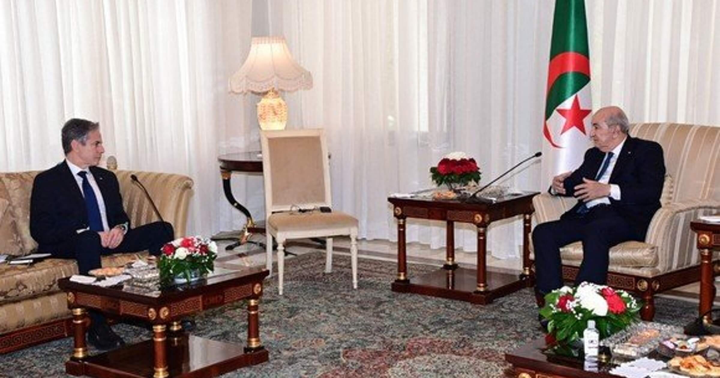 في تسريب صوتي.. تبون أمام وزير الخارجية الأمريكي: لا مشكلة لدينا مُطلقًا مع الإسرائيليين ومستعدون للسلام مقابل حل الدولتين