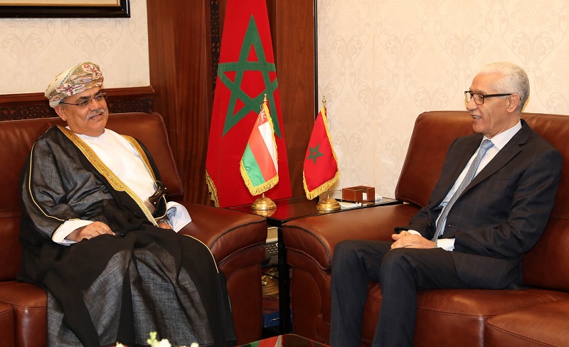  قضايا برلمانية تجمع الطالبي العلمي بسفير سلطنة عمان بالمغرب 