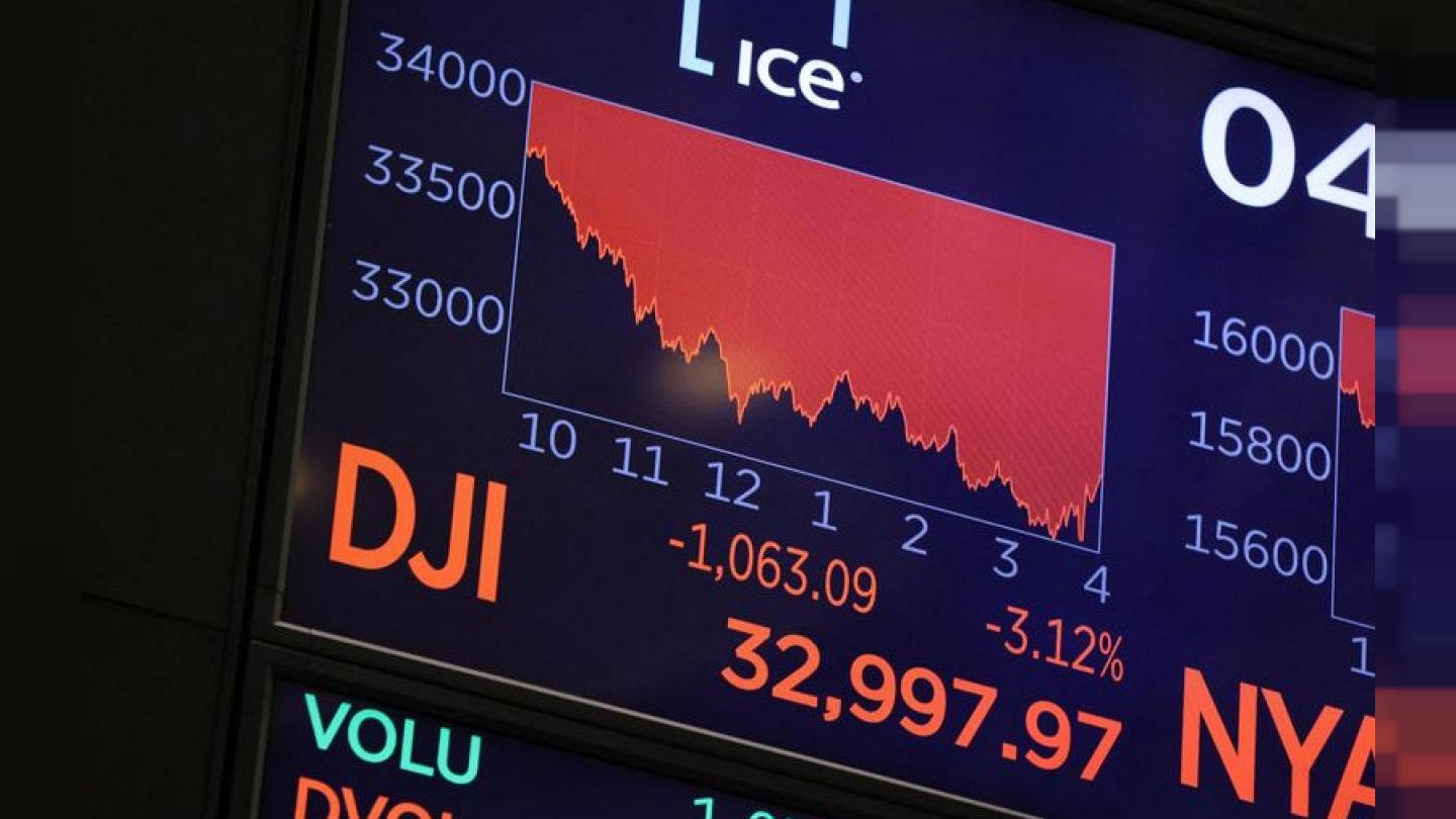 هبوط حاد في "وول ستريت" مع قلق المستثمرين من المزيد من رفع سعر الفائدة