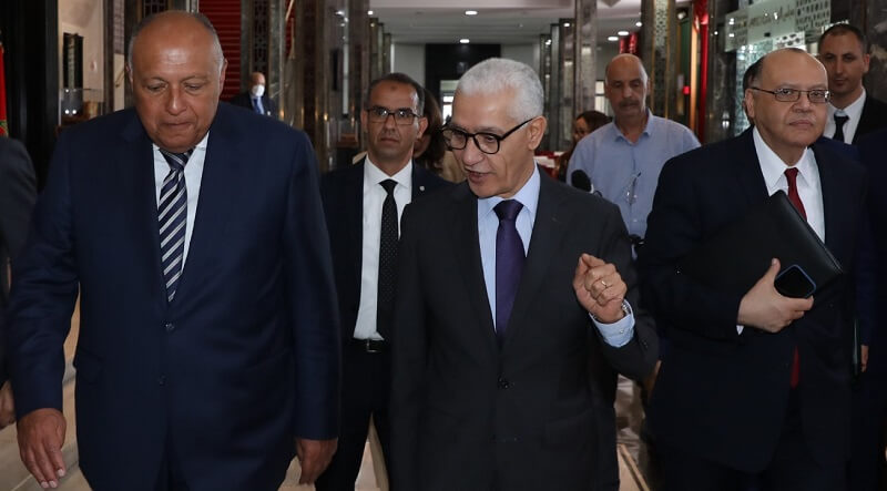 الطالبي العلمي ووزير خارجية مصر يناقشان التعاون التشريعي