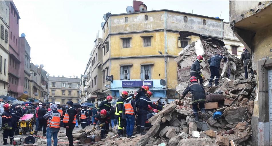 الدار البيضاء.. انهيار عمارة في طور البناء دون تسجيل أضرار بشرية