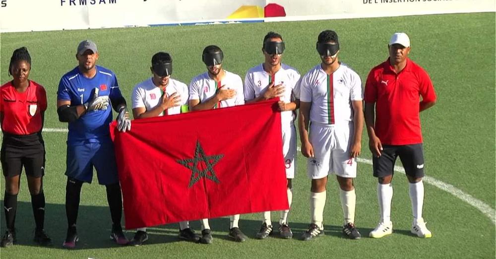 المنتخب المغربي لكرة القدم للمكفوفين يقترب من التأهل إلى الألعاب البارالمبية بباريس 2024 وكأس العالم