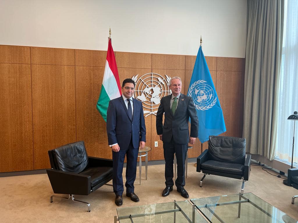  بوريطة يتباحث في نيويورك مع رئيس الجمعية العامة للأمم المتحدة 