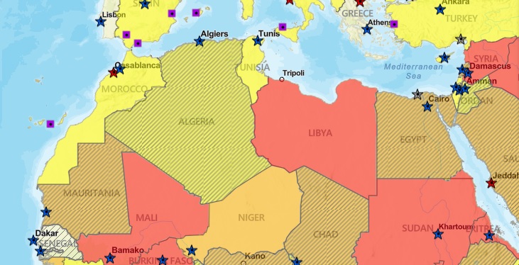  الخارجية الأمريكية: السفر إلى المغرب أقل خطرا مُقارنة بالجزائر وتونس وموريتانيا.. ويُفضل عدم السفر إلى ليبيا 