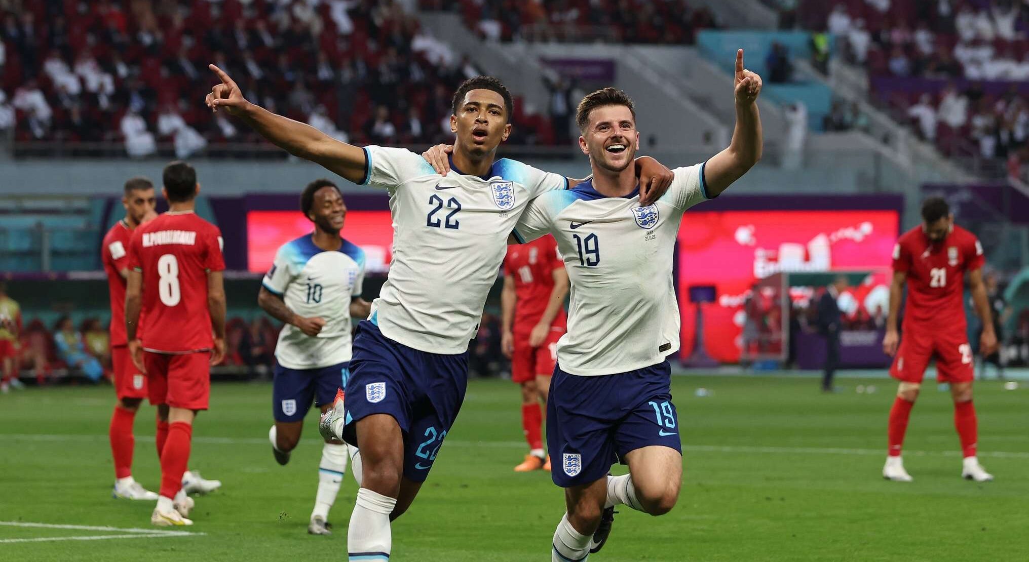  المنتخب الإنجليزي يتفوق على نظيره الإيراني 6-2 