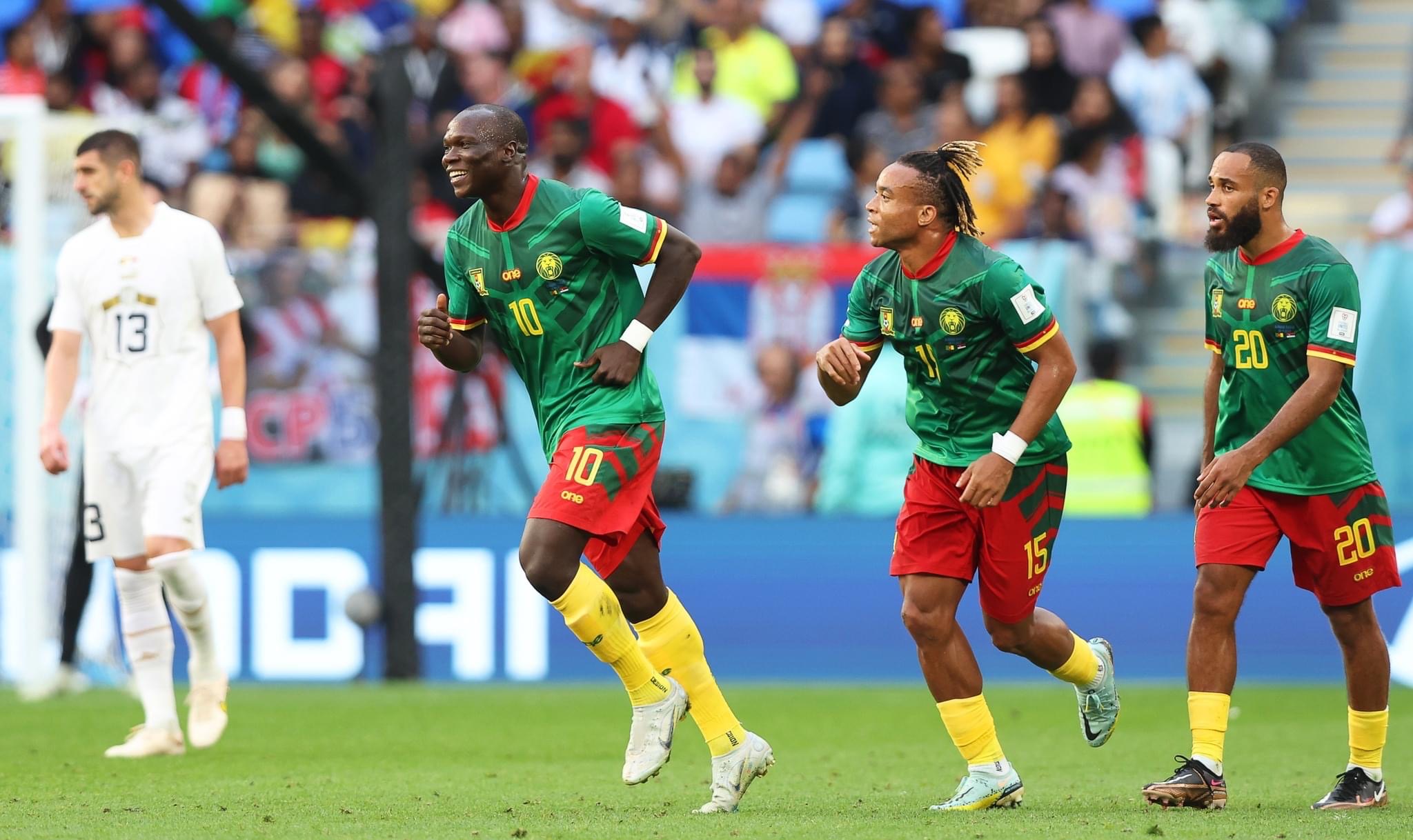 الكاميرون تنقذ نفسها من الخروج المبكر من كأس العالم بتعادل مثير مع صربيا