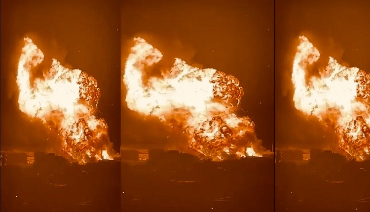  إخلاء السكان في أحياء بالمحمدية بعد احتراق 8 أطنان من الغاز اثر اشتعال خمس شاحنات صهريجية كانت مركونة بمستودع للغاز 