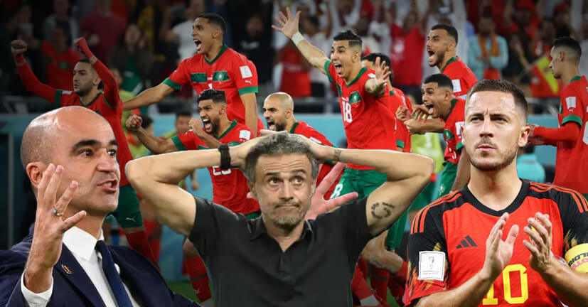 "ضحايا المنتخب المغربي" في كأس العالم بقطر.. إقالة إنريكي من تدريب إسبانيا وروبيرتو مارتينيز من تدريب بلجيكا واعتزال هازارد دوليا