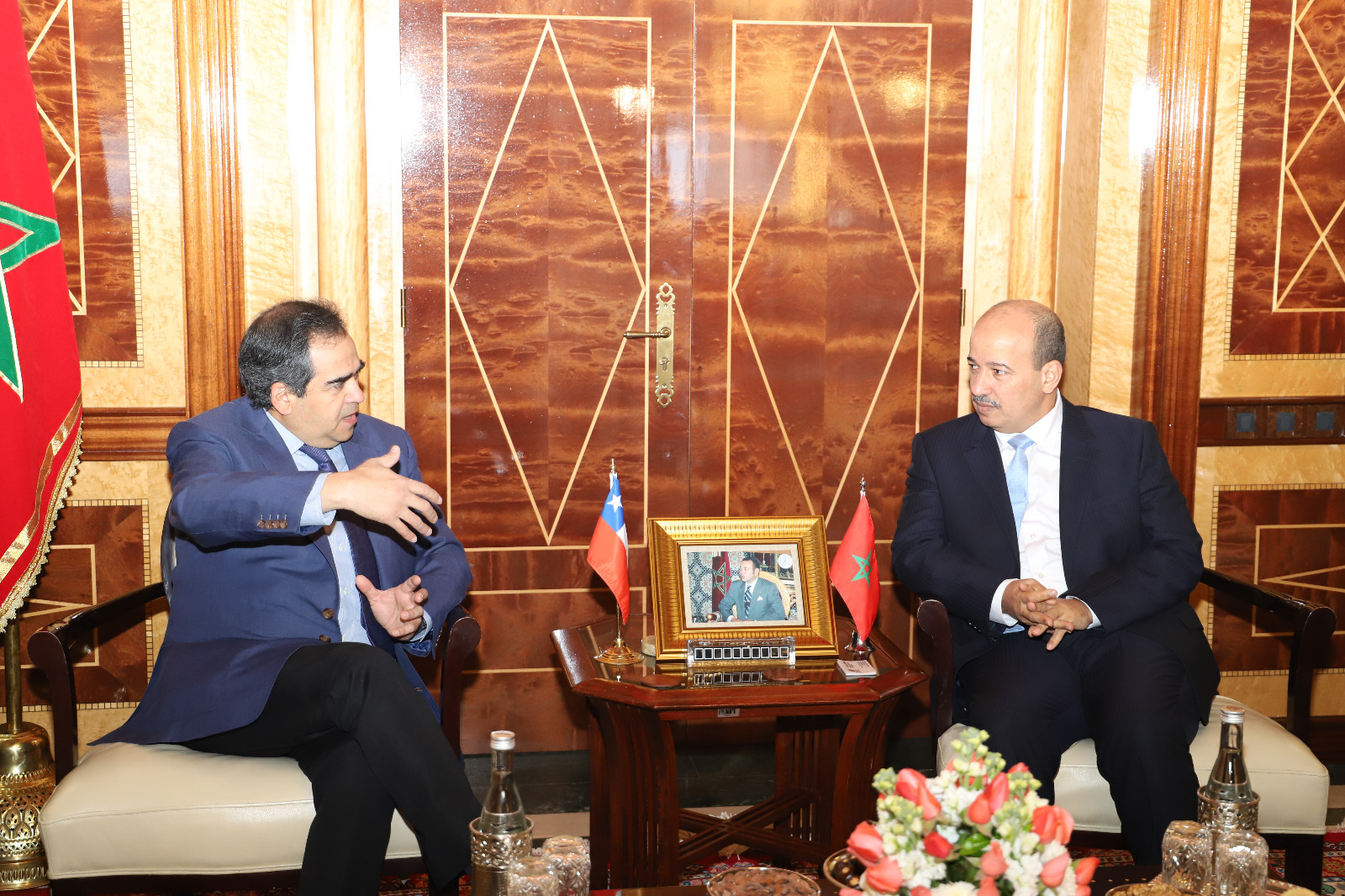 رئيس مجلس المستشارين يجري مباحثات ثنائية مع رئيس لجنة الخارجية بمجلس الشيوخ الشيلي