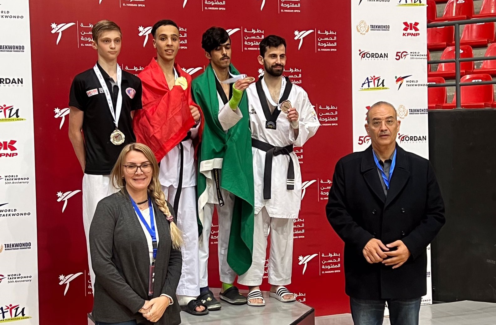  المغرب يتصدر بطولة الحسن الدولية للتايكواندو بالأردن بإحرازه 11 ميدالية 