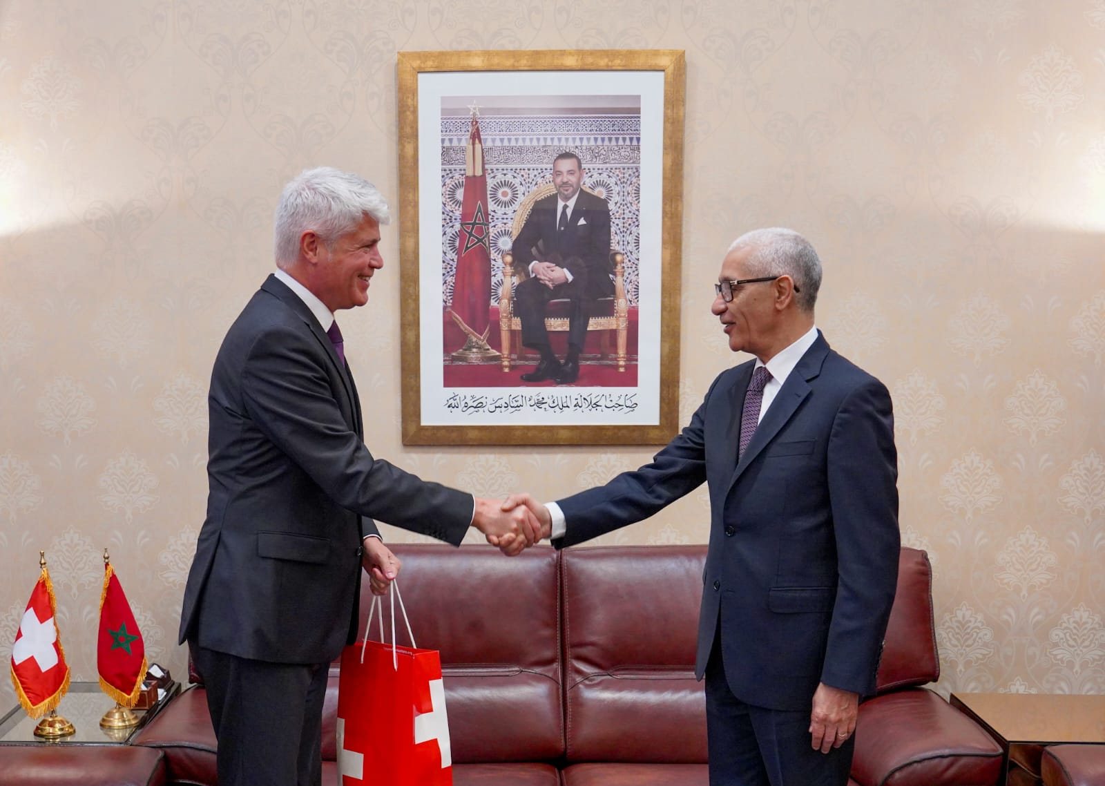  مباحثات مغربية سويسرية بين الطالبي العلمي وسفير بيرن في الرباط 