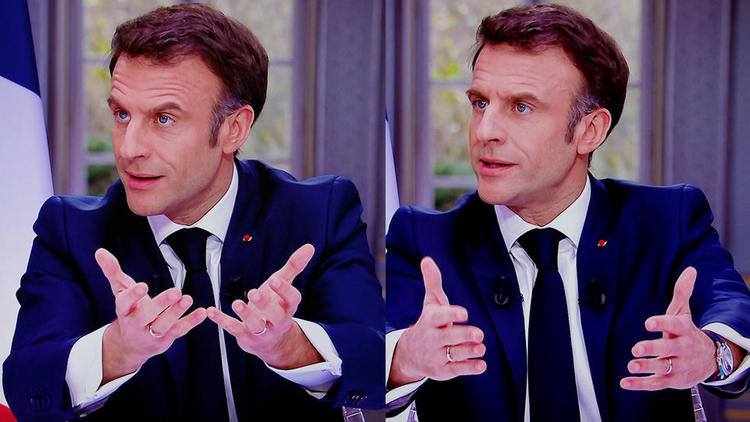  جدل بين الفرنسيين حول ساعة ماكرون وثمنها الذي يقدّر بـ 80 ألف أورو بعد أن أزالها وسط مقابلة تلفزيونية 