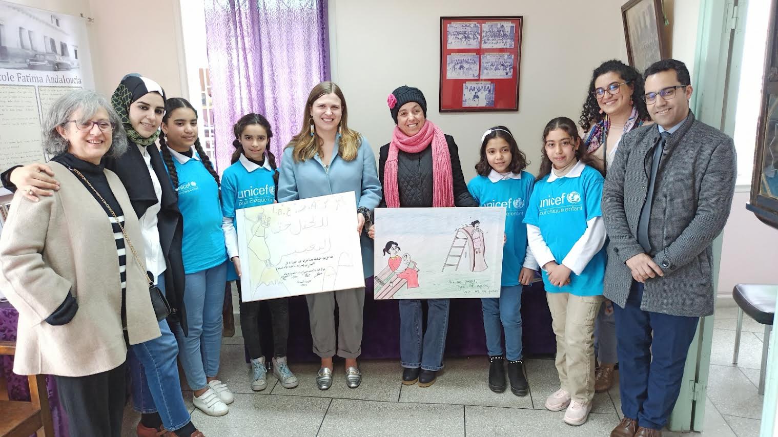 مستشارة النوع في منظمة اليونيسيف تزور مدارس الوسط القروي بالقصر الكبير