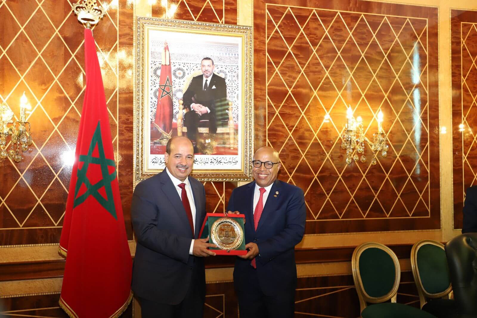  ميارة يستقبل رئيس الجمعية الوطنية للدومينيكان ويشيد بموقف بلاده من قضية الصحراء 