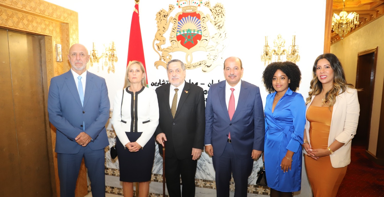  وفد من الكونغرس البيروفي يلتقي ميارة ويؤكد اقتناعه بأن الحكم الذاتي هو الحل الواقعي والوحيد لقضية الصحراء 