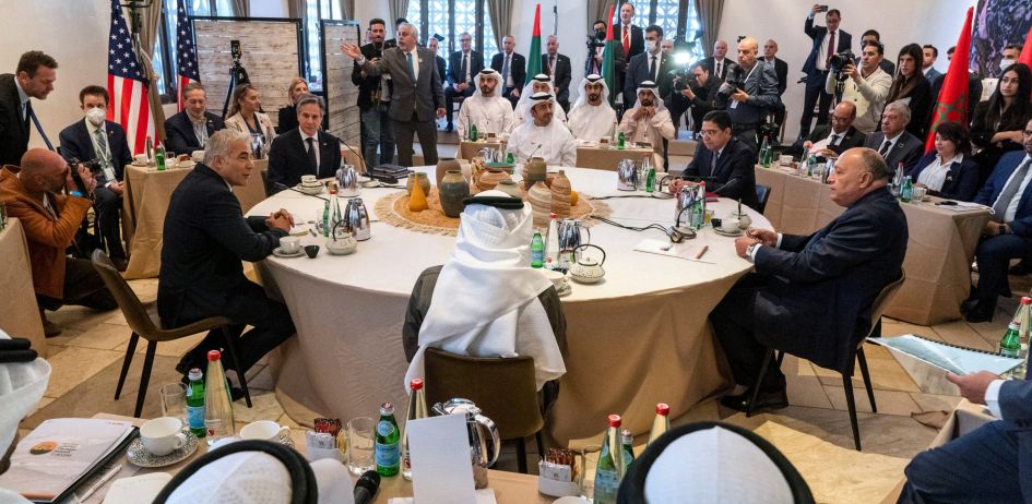  الولايات المتحدة الأمريكية تتبنّى قرار تأجيل قمّة النقب في المغرب رفضا لمطامع حكومة نتنياهو الاستيطانية‎ 