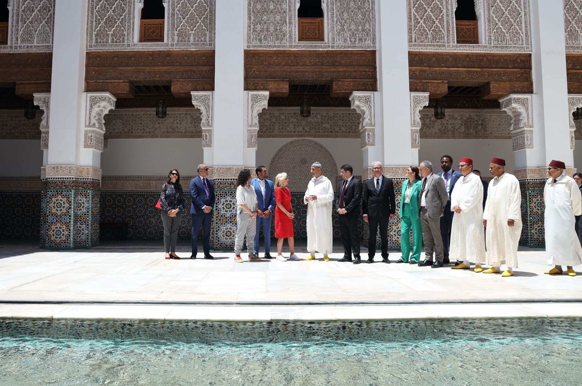 السيدة الأولى للولايات المتحدة الأمريكية جيل بايدن تزور مدرسة "بن يوسف" التي أسست في عهد السعديين بمراكش