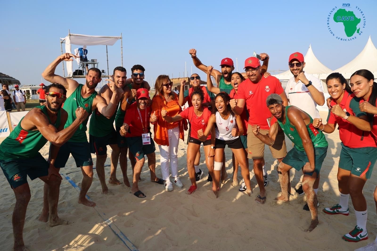 "الطائرة المغربية" تحصد الذهب ذكورا وإناثا في الألعاب الإفريقية الشاطئية بتونس