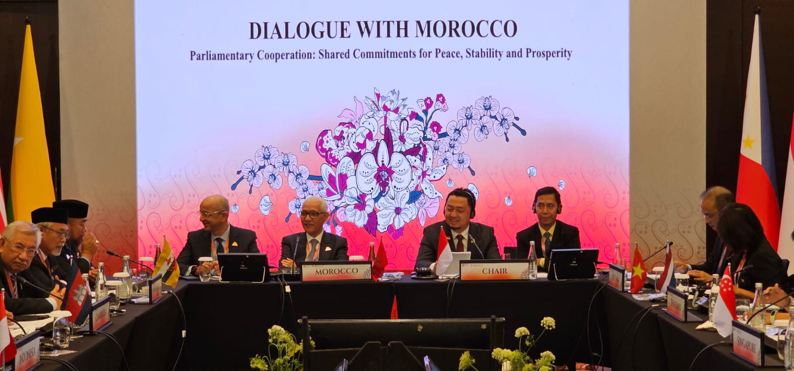  مباحثات ثنائية بين الطالبي العلمي ورؤساء برلمانات دولية 