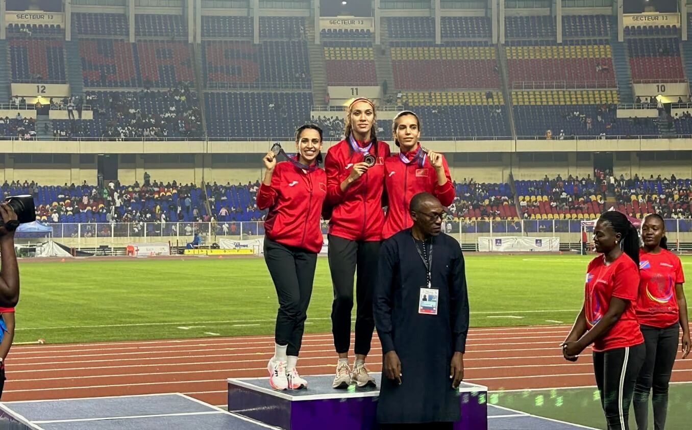  ألعاب القوى تعزز رصيد الميداليات إلى 20 وتضع المغرب في صدارة دورة الألعاب الفرنكفونية بكينشاسا‎ 