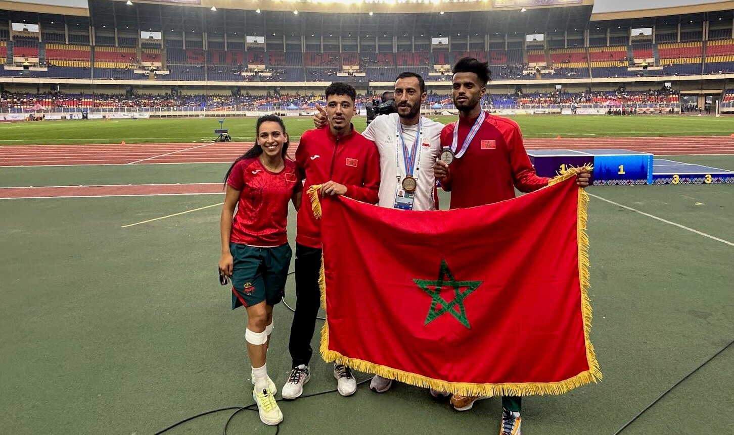  برصيد 41 ميدالية في دورة الألعاب الفرنكفونية.. عَلم المغرب يرفرف وحيدا في سماء كينشاسا‎ 