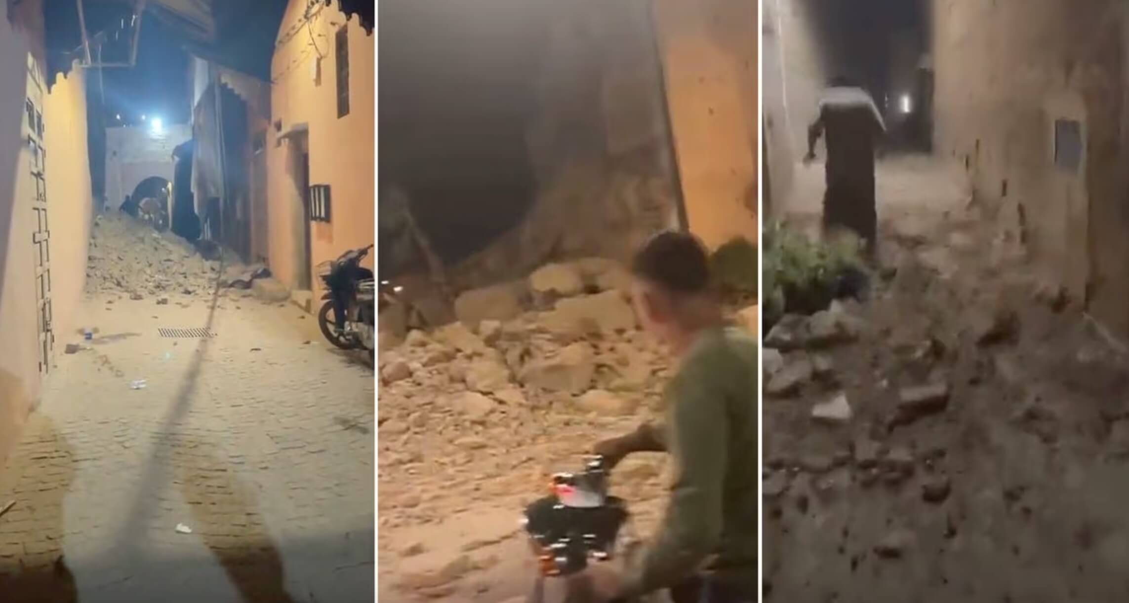 في غياب أي تأكيد عن سقوط ضحايا.. انهيار عشرات المباني في تارودانت بسبب الزلزال وانقطاع خطوط الهاتف وشبكة الانترنت في عدة مدن