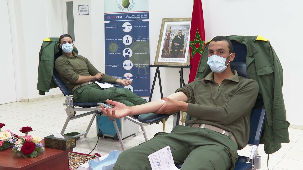  القوات المسلحة الملكية تتعبأ للمساهمة في تعزيز مخزون الدم 