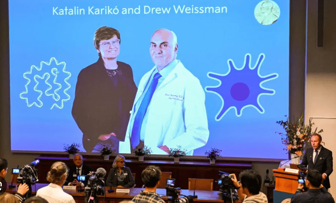 منح جائزة نوبل للطب للمجرية كاتالين كاريكو والأمريكي درو وايزمان