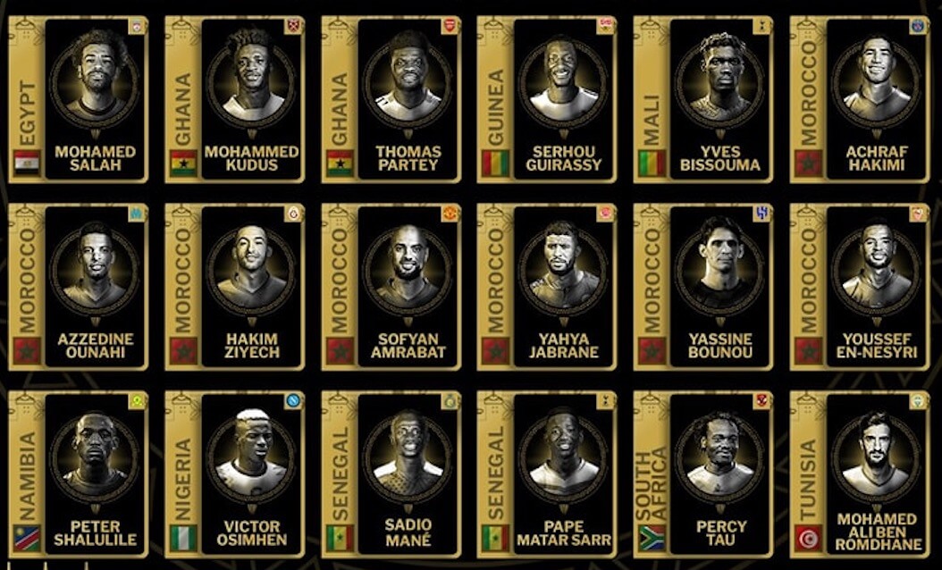  7 لاعبين مغاربة ضمن المرشحين للفوز بجائزة الكرة الذهبية ضمن جوائز الكاف 2023 