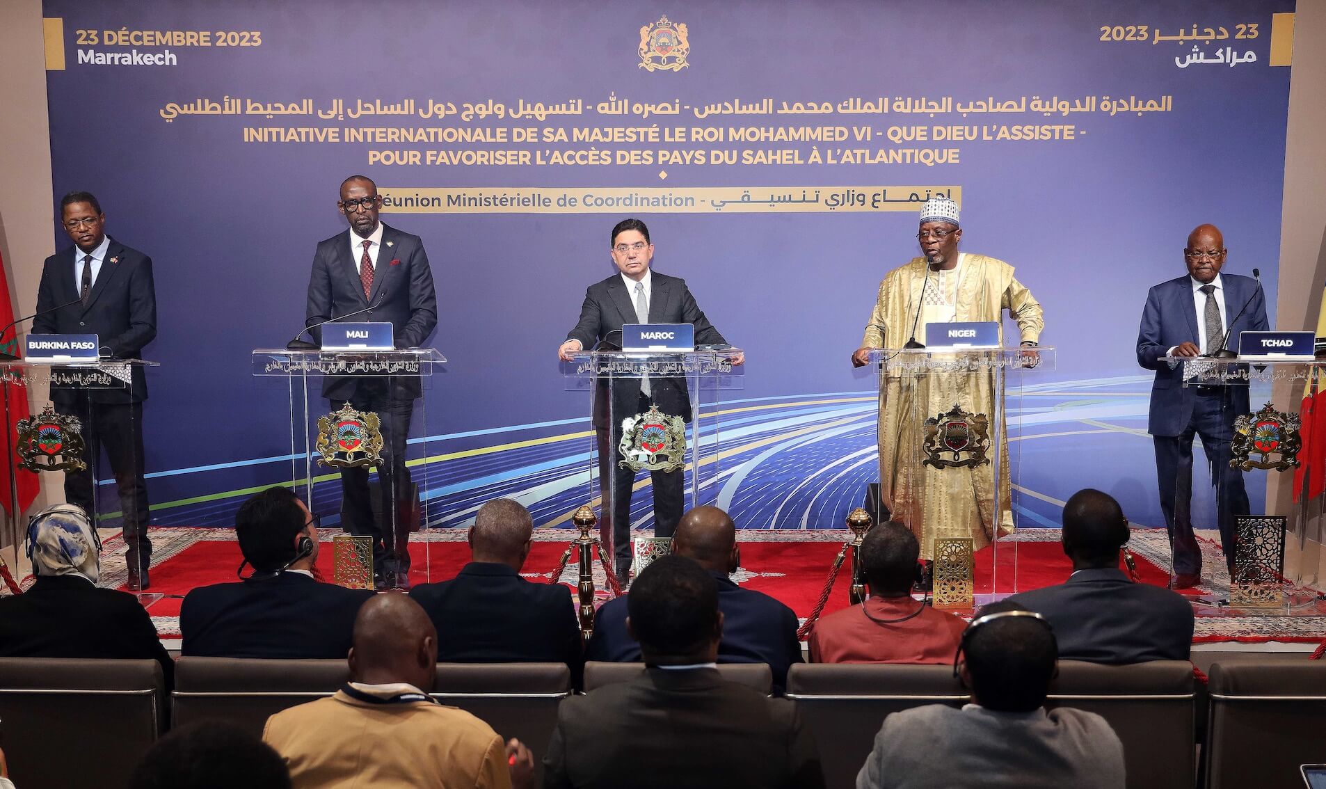 مالي وبوركينافاسو والنيجر والتشاد تؤكد انخراطها في مبادرة الملك محمد السادس لتعزيز ولوجها إلى المحيط الأطلسي عبر ميناء الداخلة والبنية التحتية للصحراء