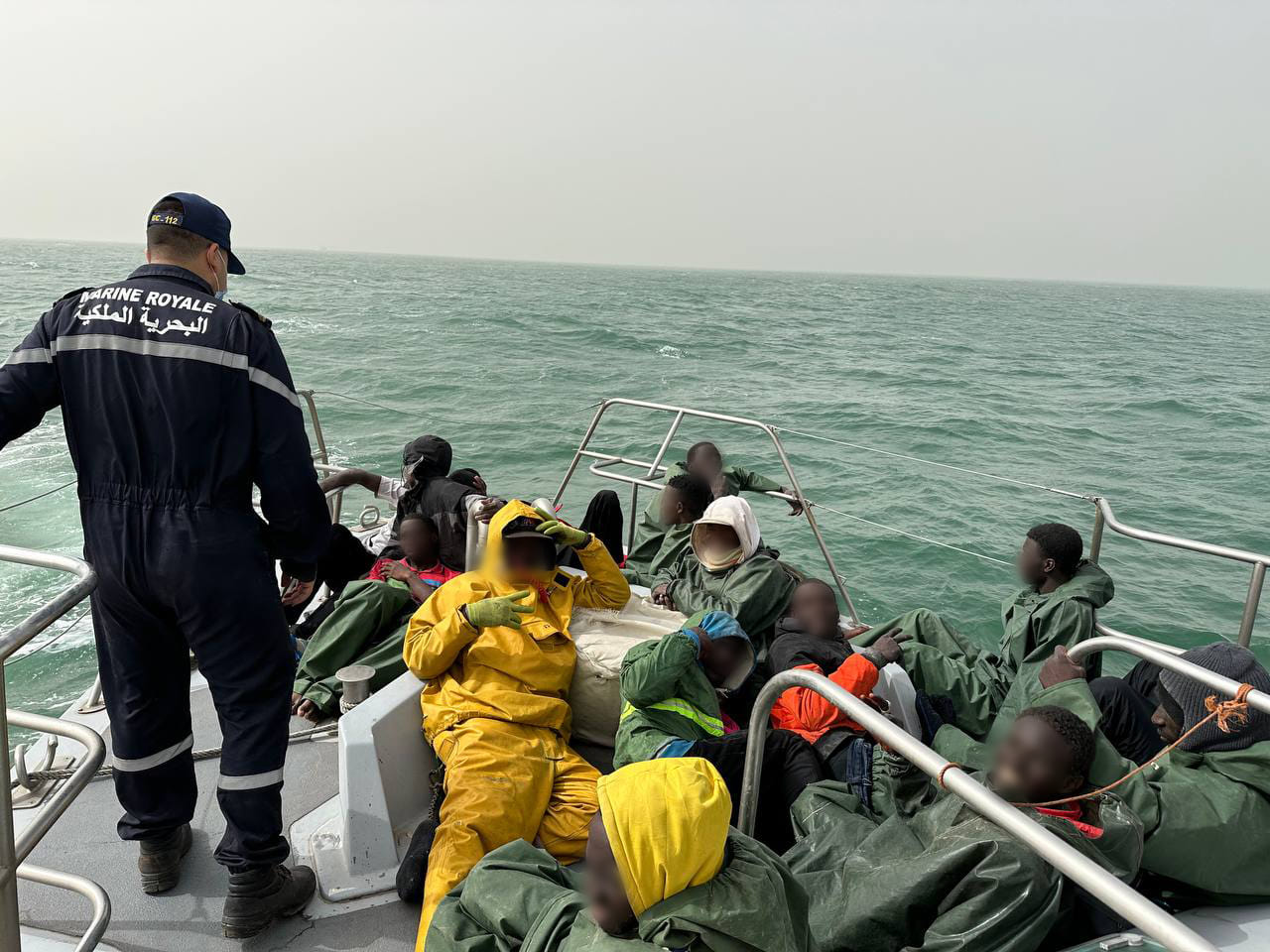 اعتراض قارب جنوب العركوب على متنه 52 مرشحا للهجرة غير النظامية من إفريقيا جنوب الصحراء