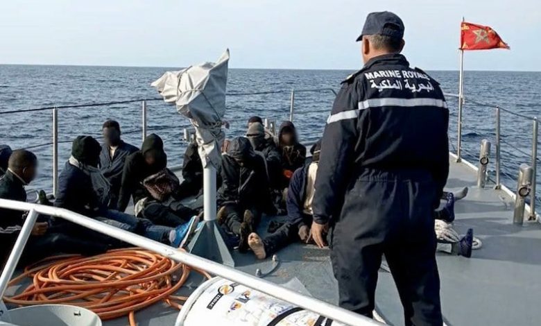 البحرية الملكية تقدم المساعدة لـ 54 مواطنا من إفريقيا جنوب الصحراء و22 مغربيا مرشحين للهجرة غير النظامية