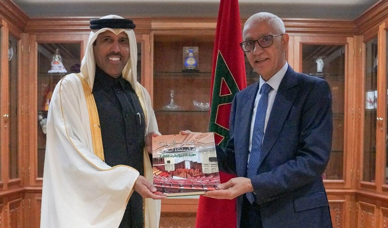 مباحثات بين رئيس البرلمان المغربي ورئيس جمعية الأمناء العامين للبرلمانات العربية