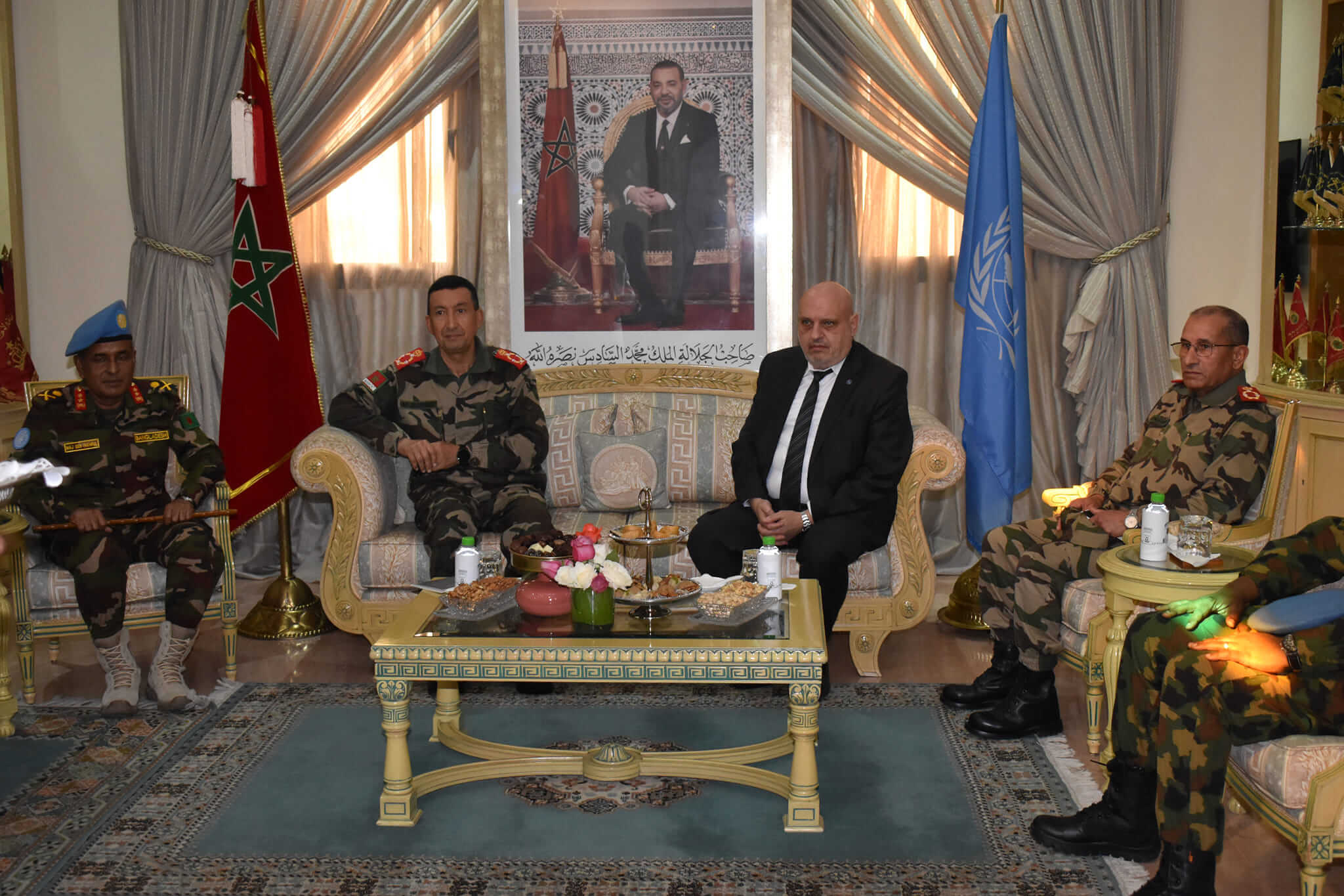 المفتش العام للقوات المسلحة الملكية يتباحث مع رئيس بعثة المينورسو