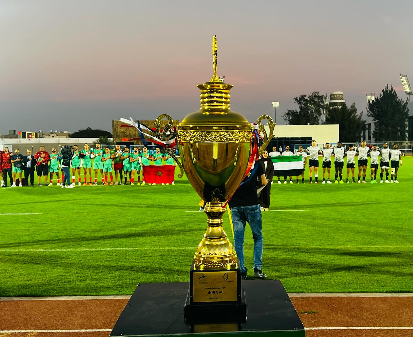  تتويج المنتخب الوطني المغربي بالبطولة العربية للريكبي السباعي 