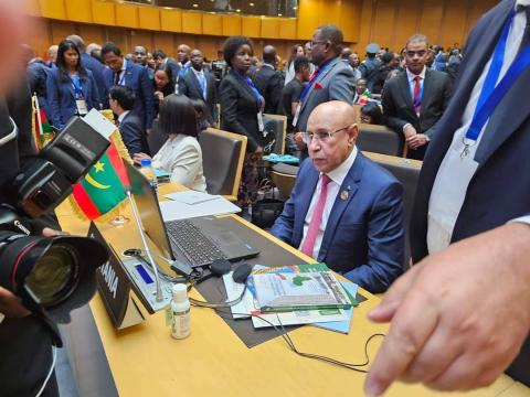 رئيس موريتانيا يتسلم الرئاسة الدورية للاتحاد الإفريقي لسنة 2024