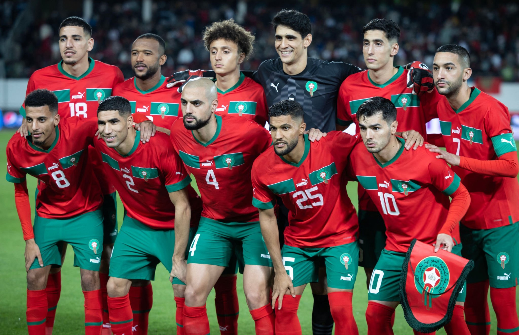  الركراكي يُغيّر من تشكيلة المنتخب المغربي ضد موريتانيا.. وسفيان رحيمي والعزوزي رسميان 