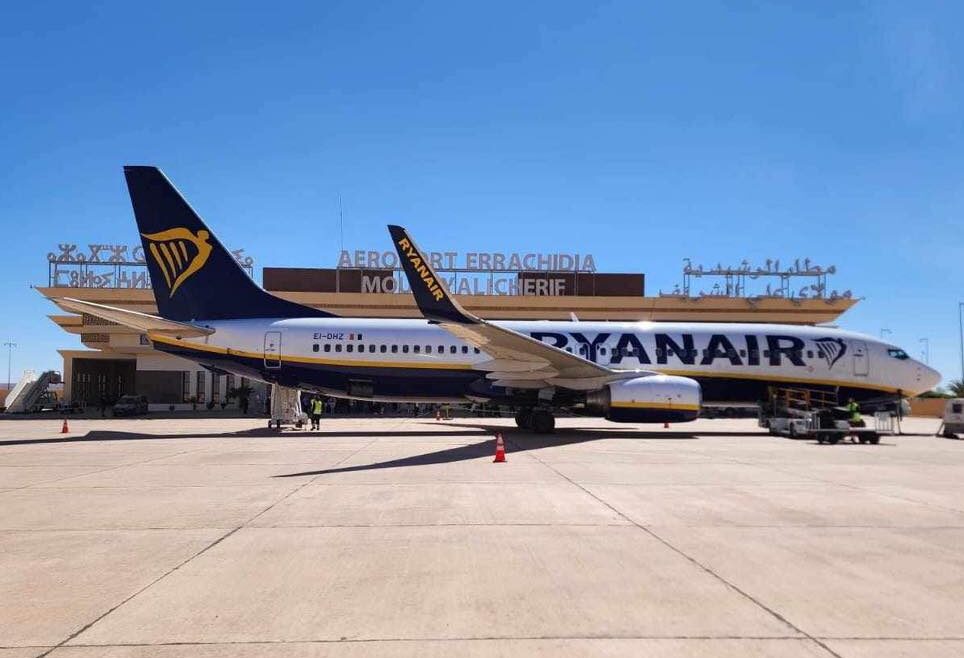 "ريان اير" تطلق رحلاتها الداخلية بين مراكش والرشيدية