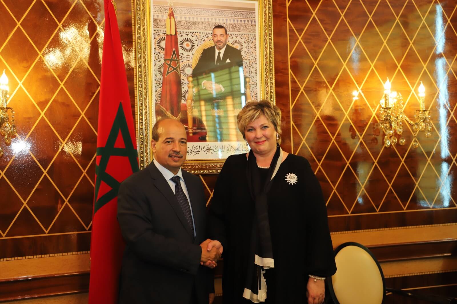  نائبة رئيسة مجلس النواب التشيكي تؤكد في لقاء مع رئيس مجلس المستشارين دعم بلادها للوحدة الترابية للمغرب 