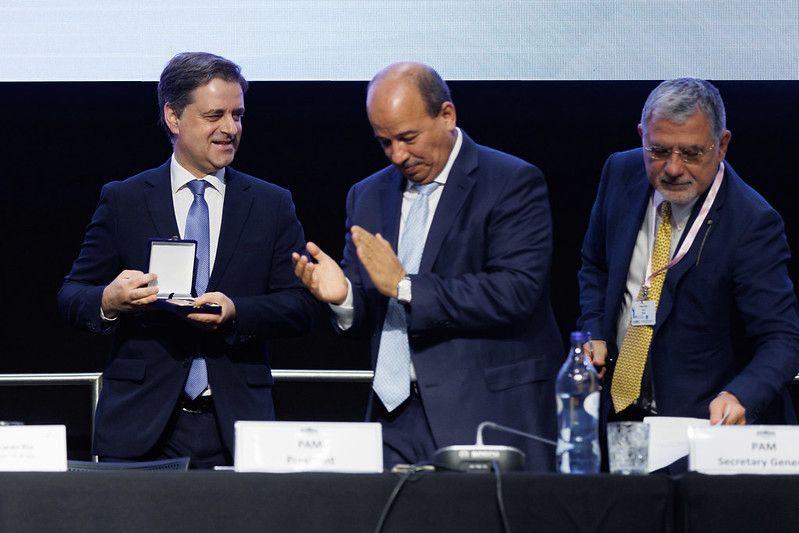 الجمعية العامة لبرلمان البحر الأبيض المتوسط، برئاسة النعم ميارة، توشح "وكالة بيت مال القدس الشريف"