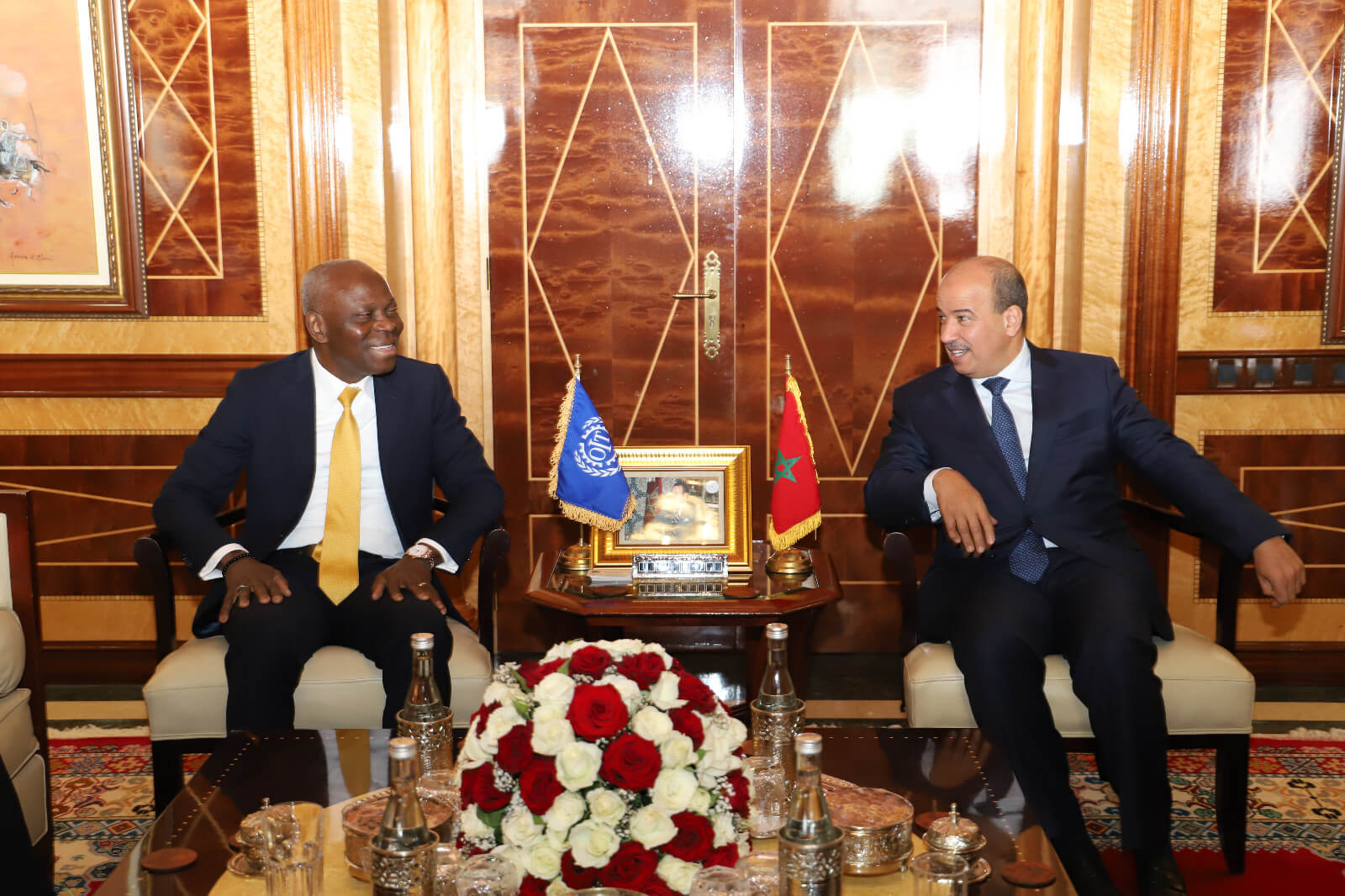  رئيس مجلس المستشارين النعم ميارة يتباحث مع المدر العام لمنظمة العمل الدولية 