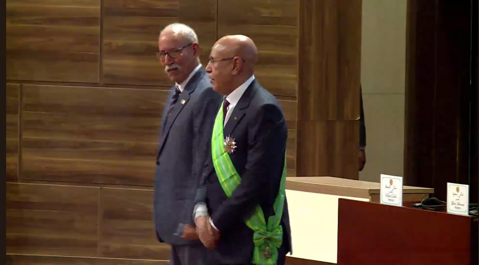 الرئيس تفادى التقاط صورة رسمية معه والبروتوكول اكتفى بعبارة "الصحراء".. هل وجهت موريتانيا رسالة سياسية بطعم"الإهانة" للبوليساريو؟