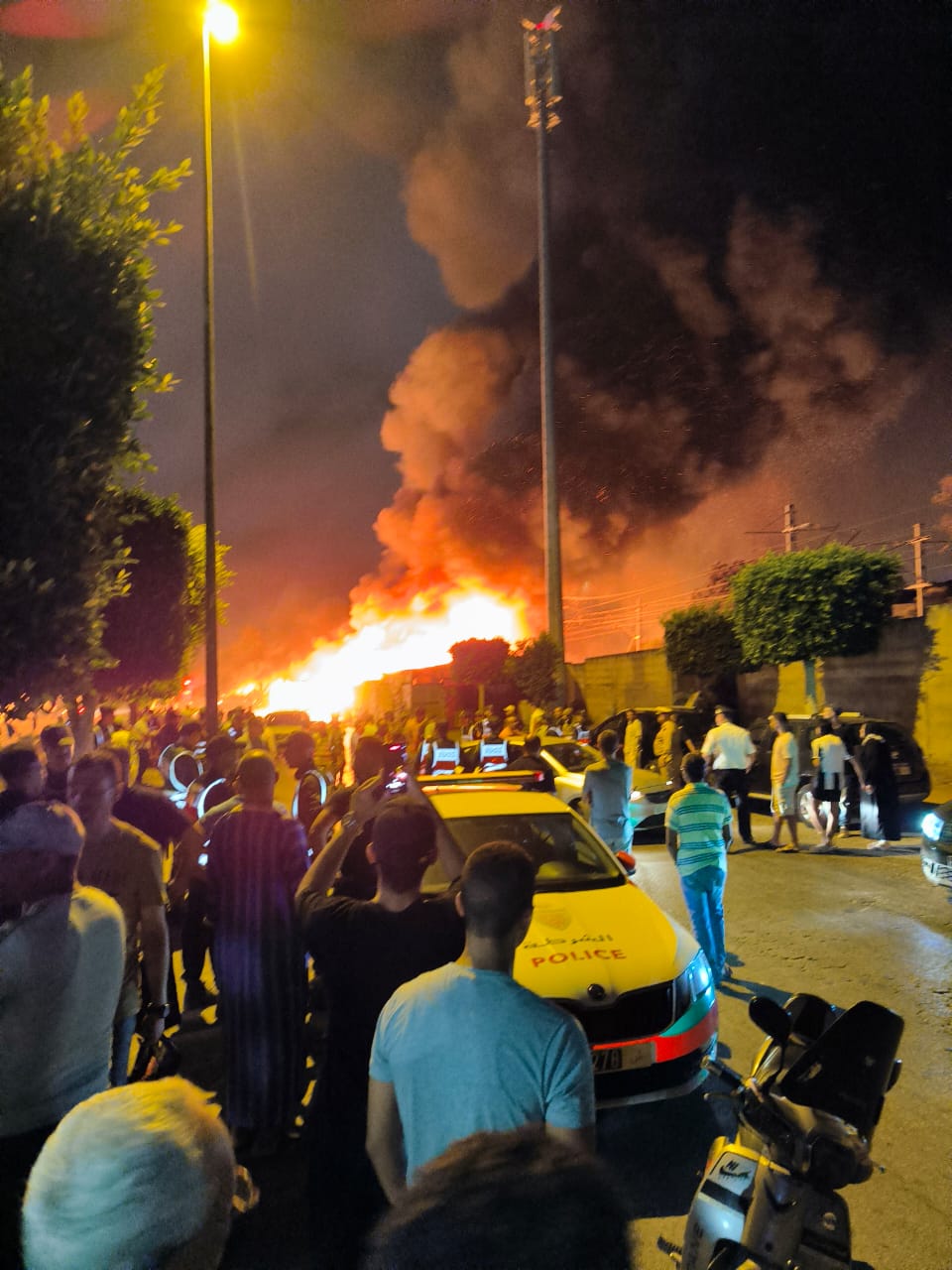 حريق مهول بجوطية ابن عباد في القنيطرة