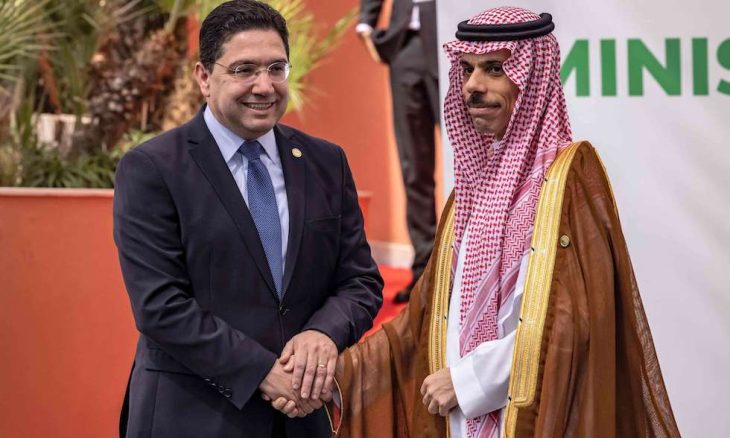 بوريطة ونظيره السعودي فيصل بن فرحان يتباحثان حول القضية الفلسطينية في اتصال هاتفي