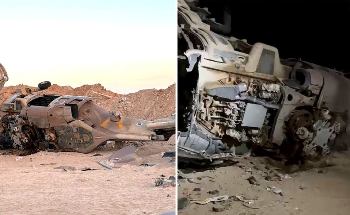  مقتل جنديين إسرائيليين وإصابة 7 آخرين في تحطم مروحية بقطاع غزة 